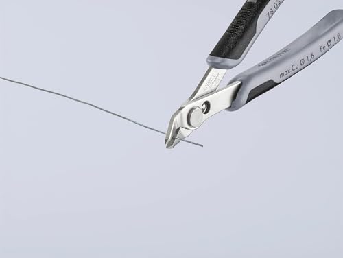 Alicate KNIPEX 78 03 125 ESD con mangos multicomponente de máxima precisión 7