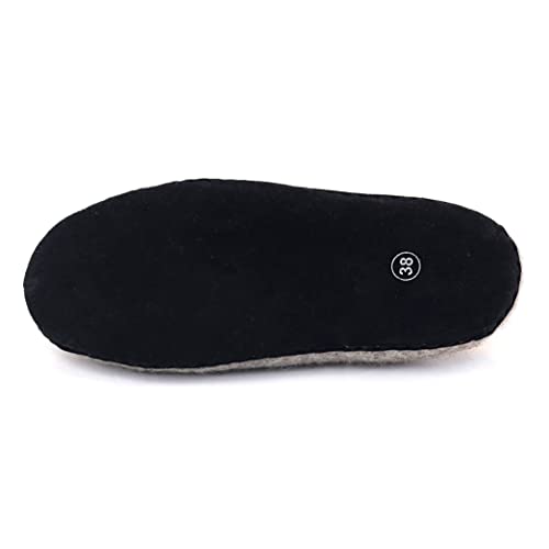 Image of Nootkas Felted Merino Wool 'Astoria' Mule House Slipper for Men and Women