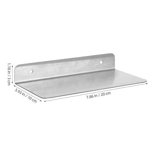 Estantería decorativa plateada PRETYZOOM de 20 cm para transformar paredes en salones y baños 4