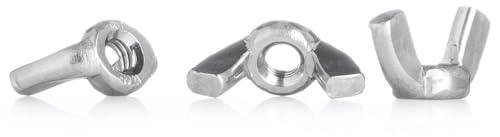 YoiYee M4 Wing Nut, 304 Stainless Steel(A2-70), Pack of 20