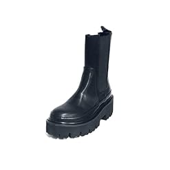 Colors of California WELTBOOT04 BLACK Scarpa donna stivaletto biker beatles nero - Les Beatles, Paul McCartney, John Lennon, RIngo Starr, George Harrison Colors of California WELTBOOT04 BLACK Scarpa donna stivaletto biker beatles nero – Image 2
