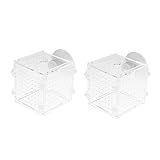 POPETPOP 2 個 孵化 備品 繁殖 魚 ペット 水槽 水生生物 水族館 ケージ 孵化場 ハウス 孵化 ブリーダー 赤ちゃん インキュベーター 用