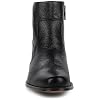 FRANCO CUADRA Men's Chelsea Boots in Genuine Deer Leather Black G43VNBU
