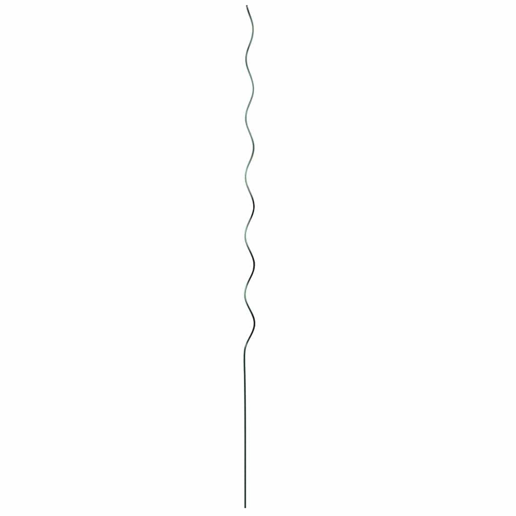 Spiral Pflanzenstütze Stahl 0,6 cm 50 Stück Grün 110 cm für Kletterpflanzen Bohnen Rankhilfe Garten Außen Pflanzstab
