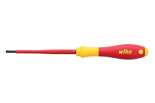 Image of Wiha 32015 Insulated SoftFinish Slotted Screwdriver 3.5mm x 100mm