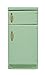 1/12 Scale Dollhouse Fridge Kitchen Furniture Miniature Simple Retro Style Refrigerator Prop Delicate Refrigerator Model Decor High Simulation Accessory Pretend Play (Light Green)