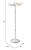 COSTWAY Outdoor Electric Patio Heater, 1500W Standing Infrared Heater with Double-sided Heating, Tip-Over & Overheat Protection, IP65 Waterproof Space Heater for Indoor Outdoor Patio