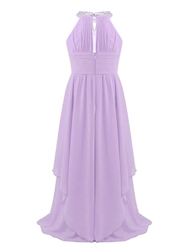 Kids Girls Dress Sequined Halter Special Occasion Dresses Elegant Long Birthday Party Dress Maxi Ball Gown2