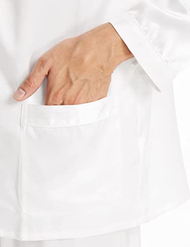 Image of LilySilk 100% Silk Pajamas for Men Soft 19MM Real Mulberry Silk Sleepwear Mens Silk Pajamas Set Lightweight Male Pjs
