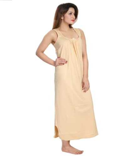 Image of H & C Full Length Women's Hosiery Cotton Fabric Long Nighty Slip /Camisole Slip /Night Wear Maxi for Women Free Size