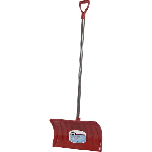 Garant NPP21KD Nordic 21-Inch Poly Blade Snow Pusher, Hardwood Handle, Red