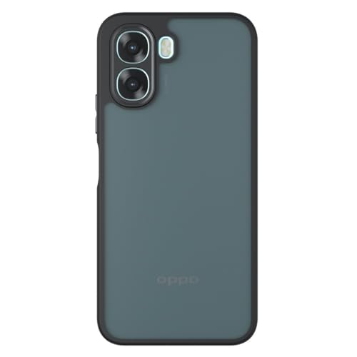 Image of Matte PC + TPU Back Cover Case for Oppo A6x 5G / Oppo K14x 5G, Corner Airbag Protection, Anti-Fingerprint, Dustproof Precision Holes, Skin-Friendly Feel, Camera Protection, Black