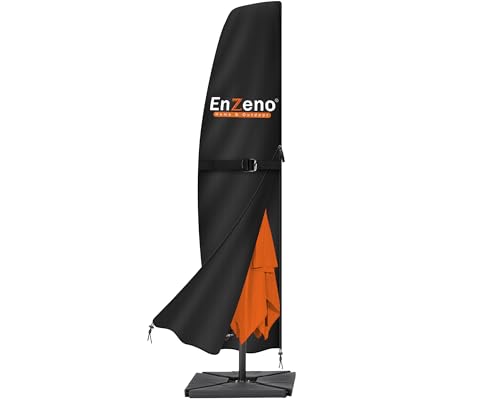 Enzeno Ampelschirm Schutzhülle 3M,Abdeckung für Ø 300cm / 300x300cm Ampelsonnenschirm...