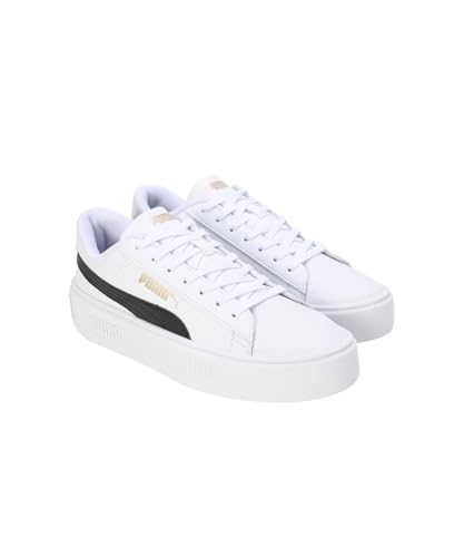 Image of Puma Womens Smash V3 Platform Lace Up Sneakers Shoes Casual