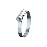 Ideal-Tridon Flex-Gear 47 Series Stainless Steel 300 Constant Tension Worm Gear Hose Clamp, 20 SAE Size, Fits 3/4 - 1-1/8' Hose ID, 20 mm - 44 mm Hose OD Range (Pack of 10)