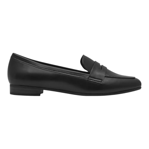 MARCO TOZZI Damen Slipper Elegant Vegan, Schwarz (Black), 38 EU