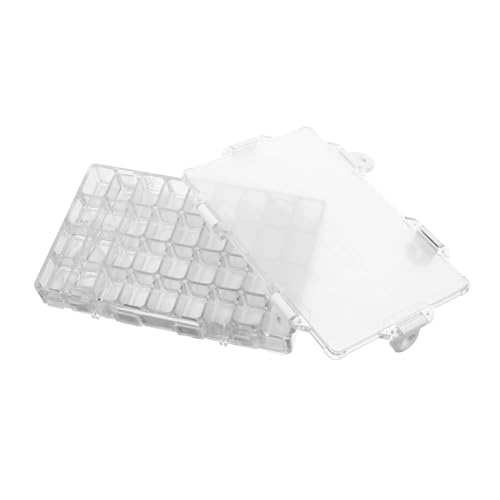 Gadpiparty Box Plastic Mixing Plate Art Painting Case Watercolor Pigment Box Durable Removable Transparent Design for DIY Projects Color Mixing