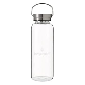 heydrate® Trinkflasche Glas | BPA-Frei | Hochwertiges Borosilikatglas | Mit Schutzhülle & Sieb | 1 Liter & 500 ml (1,0…