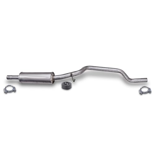 ATEC Germany Juego de silenciador de escape 1x Silenciador central incl accesorios de montaje compatible con VW CC B7 (358), PASSAT B6 (3C2) (3C5), PASSAT B7 (362) (365), PASSAT CC B6 (357)