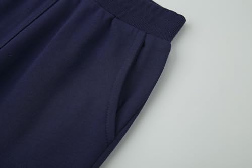 DANI CHINS Boys Casual Sweatpants Elastic Waist Pull On Jogger Pants with Pockets, Cotton-Blend3