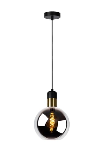 Suspension en verre fumé Lucide Julius Ø 20 cm lustre E27