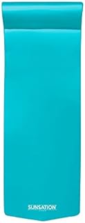 TRC Recreation Sunsation 70 Inch Adult Foam Swimming Pool Water Raft Lounger with Roll Pillow, No Inflation Needed, for Pool or Lake, Tropical Teal