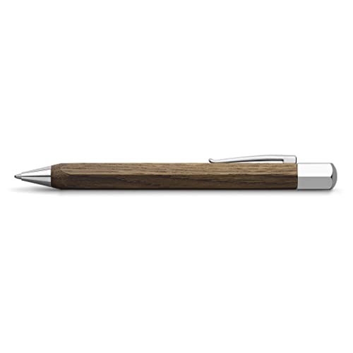 Bolígrafo Faber-Castell Ondoro de madera de roble con forma hexagonal 2