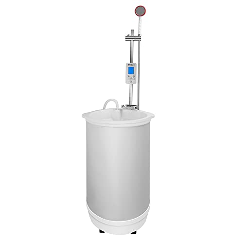 SAIAODI 75L/90L Faltbare Mobile Bademaschine mit Dusche 220V Durchlauferhitzer Unter Der Spüle Intelligente Ländliche Dusche 2000W Cover