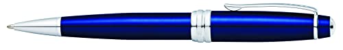 Image of Cross Bailey Blue Refillable Ballpoint Pen - Medium Point, Black Ink, Smooth Writing, Presented in a Premium Gift Box