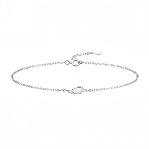 Sofia Milani - Damen Armband 925 Silber - Engel Flügel Feder Anhänger - 30239