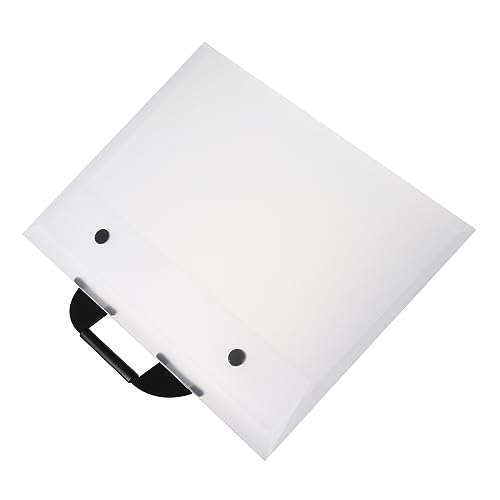 OSALADI Handheld Artwork Bag Durable Art Portfolio Folder for Safe Document Storage Transparent File Pouch for Artists Designers Students and Families for Outdoor