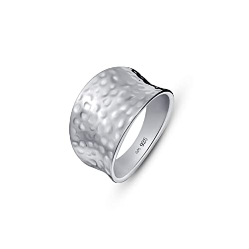 Amberta Women's 925 Sterling Silver Hammered Ring: Size 6.75 by Amberta - Used condition - US$57.94