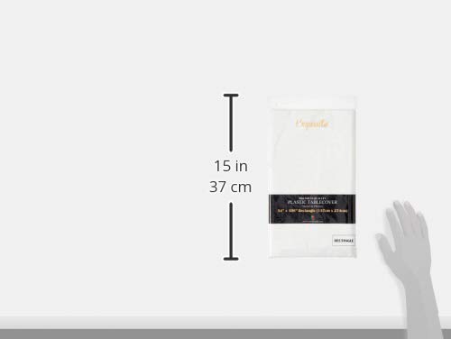Image of Exquisite *Premium* White Table Cover 54 x 108 (Pack of 4)