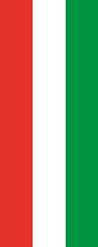 Drapeau de la Hongrie 120 x 300 cm vertical grand format U24 pour mât