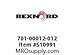 Rexnord 701-00012-012 Thin Wall Journal Bearing, Duralon, 3/4" Bore, 7/8" OD, 3/8" Length