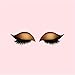 8 Pairs Lazy Eye Shadow Eyelash Patch, Eyeshadow Eyelashes Makeup Stickers with False Lashes & Shadow, Makeup Stencils Sticker, Reusable Colorful Eyes Makeup-Sticker for All Eye Shapes (Gold)