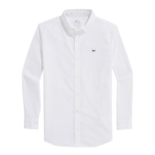 vineyard vines Boys' On-The-go Brrrº Solid Shirt