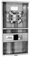 Milbank U3499-XL-100 1 Phase Ringless Meter Socket 4 Jaw 1 Position 100 Amp