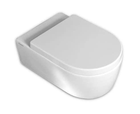 Copriwater per FLAMINIA LINK come ORIGINALE AVVOLGENTE TERMOINDURENTE BIANCO cerniera inox normale o rallentata soft close