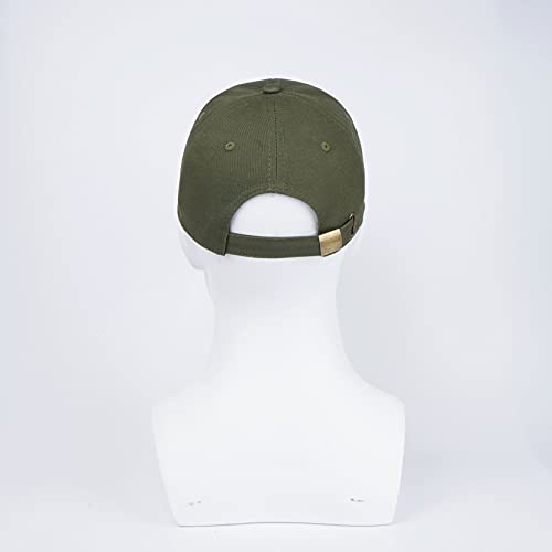 Langzhen Baseball Dad Cap 100% Cotton Fits Men Women Classic Adjustable Plain Hat(Structured-Army Green) #TOP3