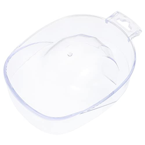 NOLITOY Cuenco Para Remojar Uñas Acrílico Transparente Profundo Para Manicura Profesional Cuidado De Cutículas Uso Salón y Hogar 1 Unidad