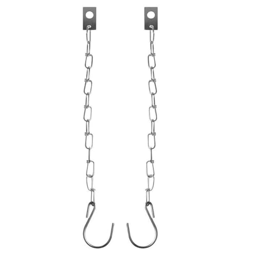 RILOOP 2 x Sicherungskette Anhänger Bordwandverschluss S-Haken mit Platte 24cm Set PKW