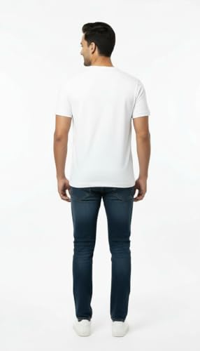 Image of Men's 100% Supima Cotton Crew Neck T-Shirt - Classic Slim Fit, Ultra-Soft Breathable Fabric, Short Sleeve Solid Tee