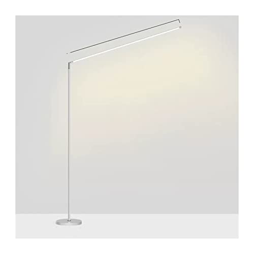 Lámpara de pie moderna para salón con diseño minimalista ideal como luz de lectura blanca