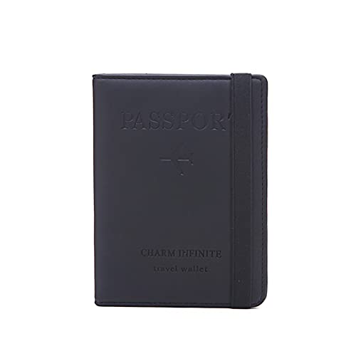 Alnicov Portefeuille de voyage RFID - Anti-démagnétisation - Multifonction - Noir