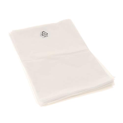 Preisvergleich Produktbild FLAMEER 100 Stücke Weiche CPE Plastiktüten Transparent CPE Beutel Selbstklebende Tüten Süßigkeitentüten Tütchen - 200x300mm