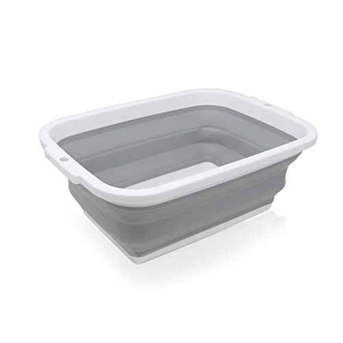 Tazón plegable para lavar el lavabo, cubeta plegable para ahorrar espacio, cubeta portátil para lavar platos, cubeta retráctil, ideal para cocina, pícnic, camping Cover