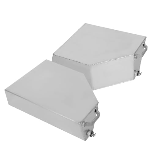 Boat Flotation Pods for Aluminum Boats Marine Grade Aluminum Jon Boat Float Pods Transom Float Pods for 14ft 15ft 16ft Boats Weld-On Boat Float Pods with Extra Stern Buoyancy Pair