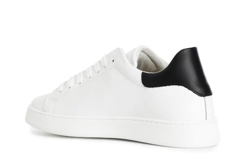 Baskets en cuir CafèNoir C1XN1012W018410 Bianco Nero en taille 41