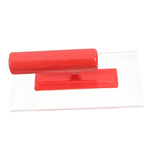 DOITOOL Rascador De Herramientas De Pintura Artística Herramientas De Acabado Herramienta De Esquina De Paneles De Yeso Albañilería Con Llana Paleta De Piscina Paleta De Yeso Rojo Acrílico